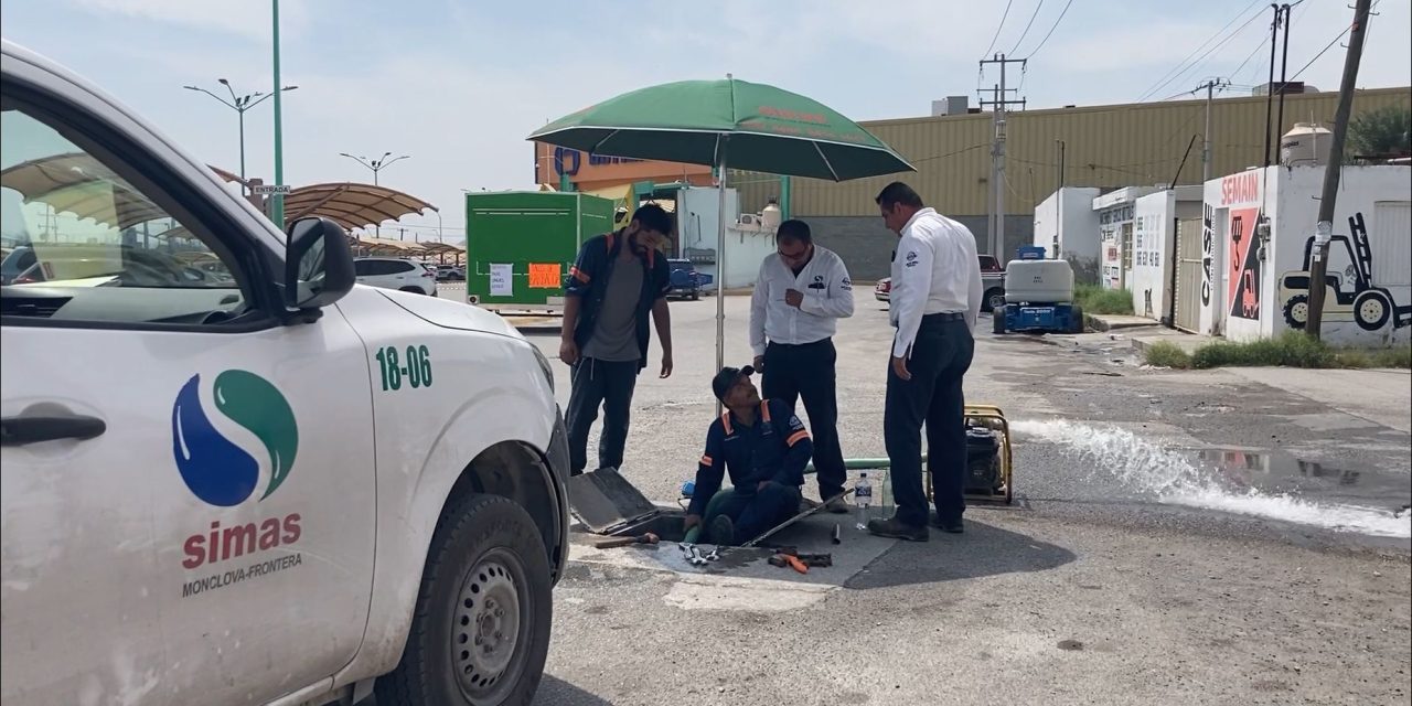 Asegura Simas Monclova abastecimiento de agua