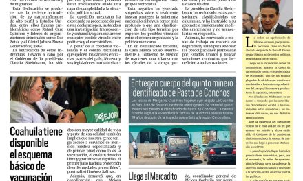 Portada RCG Carbonífera [2 de marzo de 2025] Trump lanza dardo envenenado; Morena protege a narcogobernadores; Festejan el Día de la Familia y más…