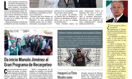 Portada RCG Carbonífera [20 de marzo de 2025] Múzquiz impulsa la promoción del arte y la cultura; Óscar Ríos respalda el desarrollo de los jóvenes de SJS  y más…