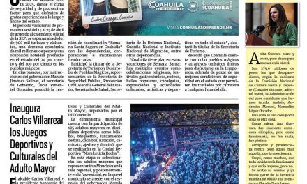 Portada RCG Centro [30 de marzo de 2025] Coahuila, listo para recibir al turismo en Semana Santa; Realizan misa en honor a desaparecidos en la región y más…