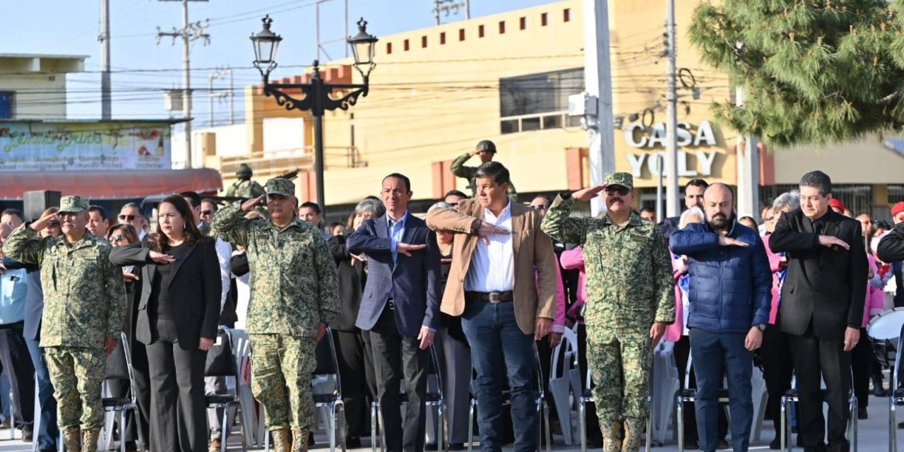 En Acuña, conmemoran  el Natalicio de Benito Juárez