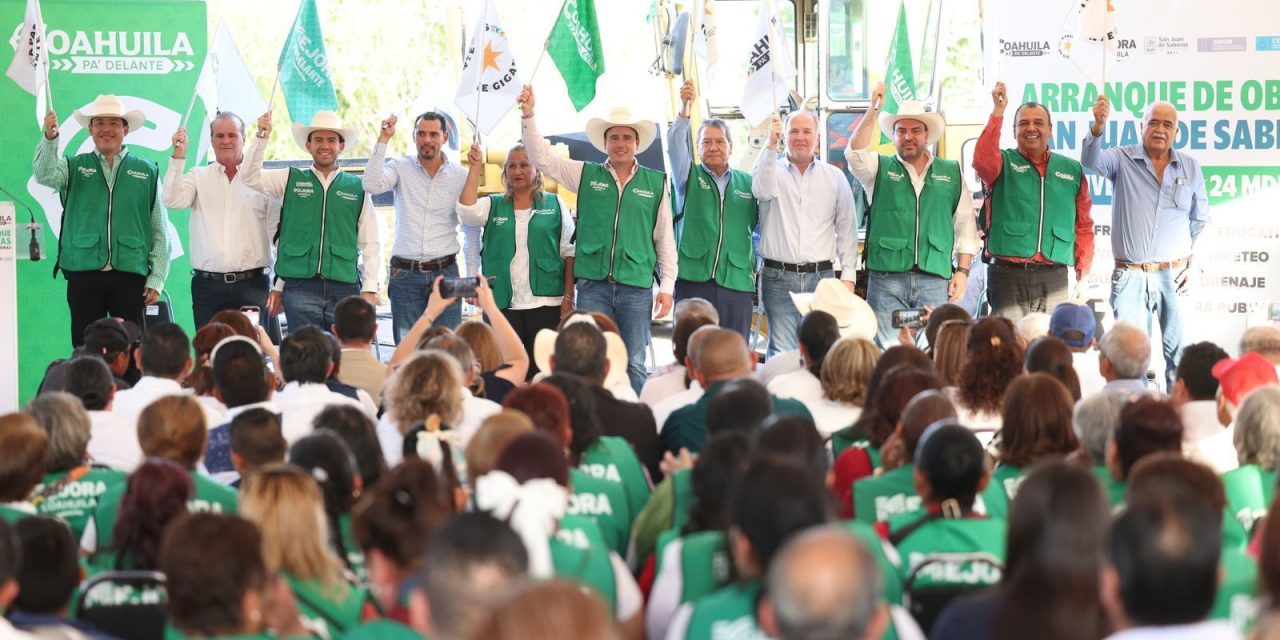Anuncia Manolo Jiménez más inversión para obras en todo el estado