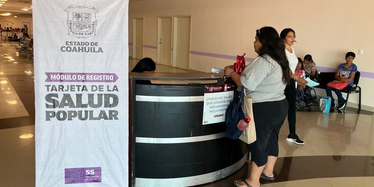 Instalan módulo para entrega de las Tarjetas de Salud Popular en Piedras Negras