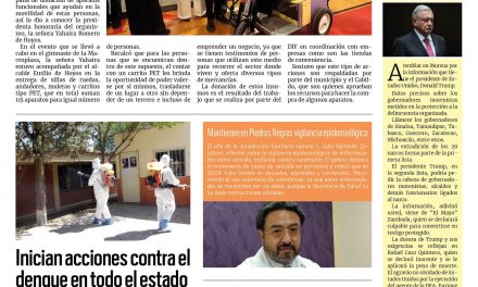 Portada RCG Fronteriza [1 de marzo de 2025] Entrega DIF aparatos funcionales para personas con discapacidad; presenta Simas finanzas sanas en reunión de Consejo y más…