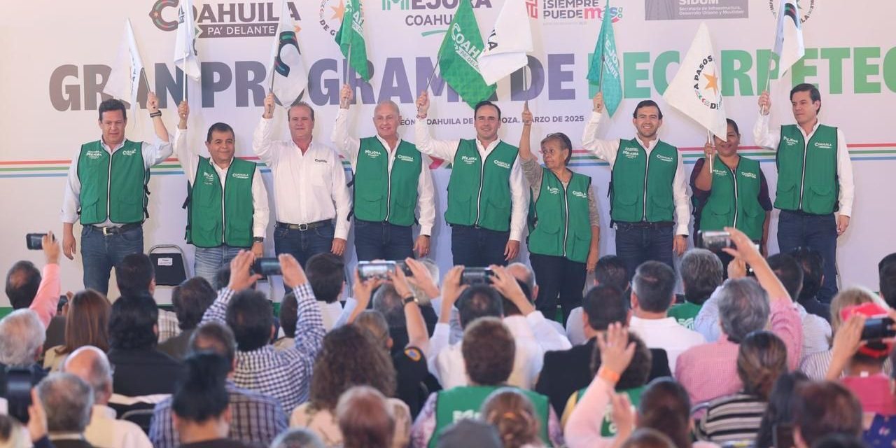 Da inicio Manolo Jiménez al Gran Programa de Recarpeteo
