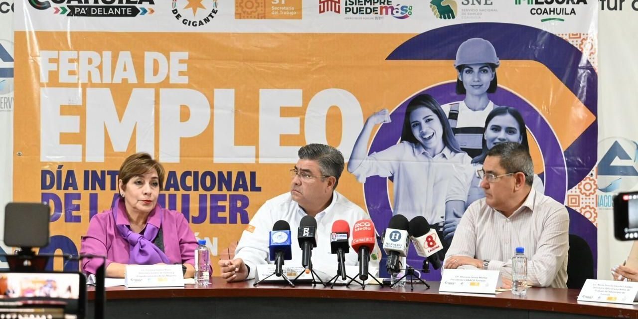 Ofertarán más de 500 vacantes en ‘Feria de Empleo Mujer 2025’