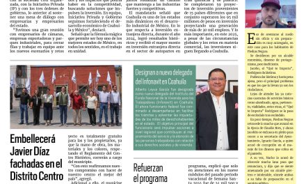 Portada RCG Media [25 de marzo de 2025] Cierran filas IP y Gobierno de Coahuila ante acuerdos internacionales; embellecerá Javier Díaz fachadas en el Distrito Centro y más…