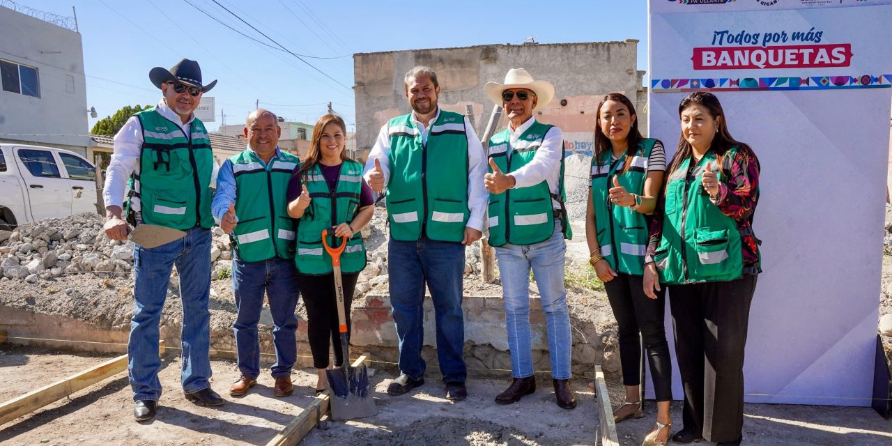 Arranca Tomás Gutiérrez el programa ‘Todos por Más Banquetas’ en Ramos Arizpe