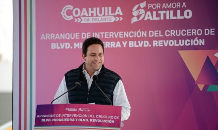 Arranca Javier Díaz acciones de movilidad al oriente de Saltillo
