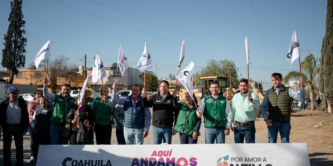 Inicia Javier Díaz obras de pavimentación en Virreyes Popular