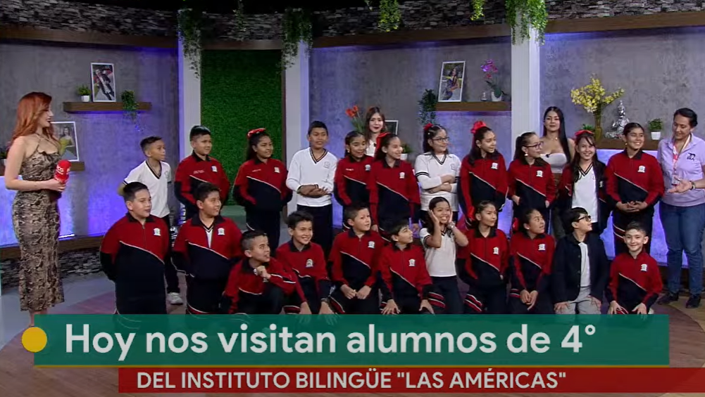Alumnos del Instituto Bilingüe Las Américas visitan el foro de ‘Buen Día’