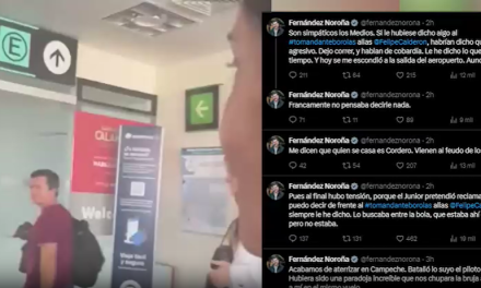 Noroña e hijo de Calderón protagonizan tenso enfrentamiento