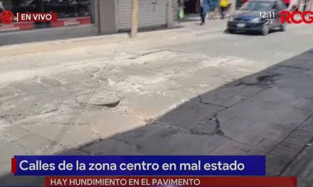 Reportan calles del centro de Saltillo  en mal estado ‘parecen trampas’