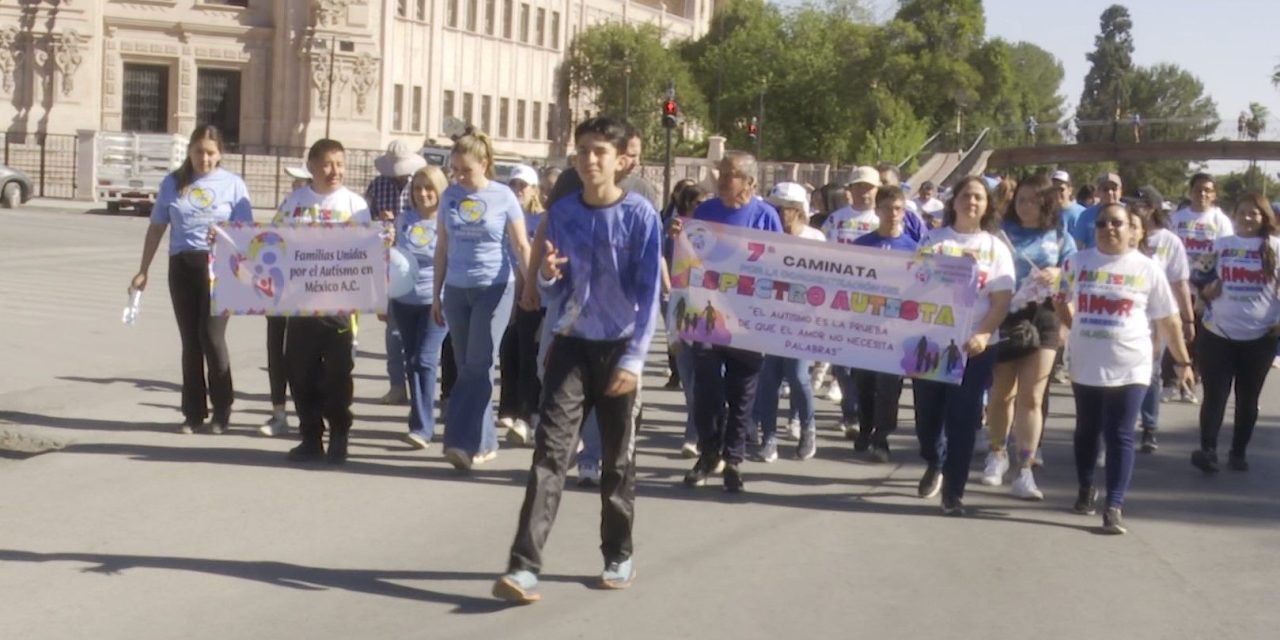 Con caminata piden mayor inclusión en Saltillo para pacientes con espectro autista