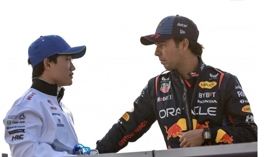 Así fue la reacción de Checo Pérez  a la llegada de Yuki Tsunoda a Red Bull