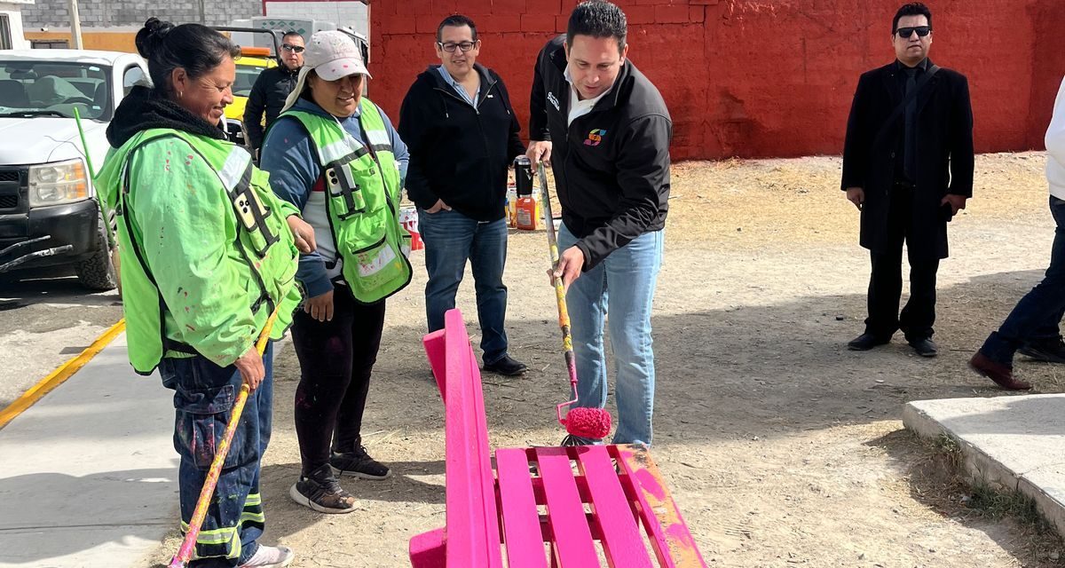 Javier Díaz supervisa las brigadas de limpieza en Saltillo