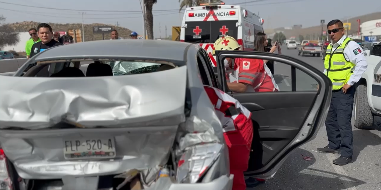 Saltillo: Cuatro lesionados en accidente sobre el boulevard Venustiano Carranza