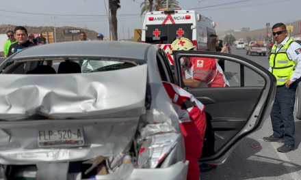 Saltillo: Cuatro lesionados en accidente sobre el boulevard Venustiano Carranza