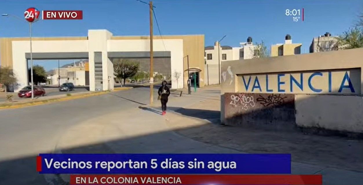 Saltillo: Vecinos de la colonia Valecia reportan 5 días sin agua
