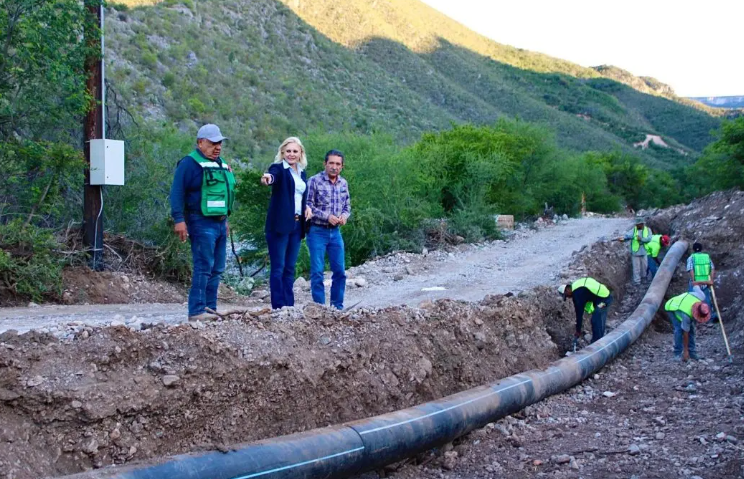 Avanza la rehabilitación del sistema de agua potable en Múzquiz