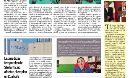 Portada RCG Carbonífera [4 de abril de 2025] Trabajan los tres órdenes de gobierno a favor de Coahuila; lleva Laura Jiménez módulo de escrituración a Múzquiz y más…