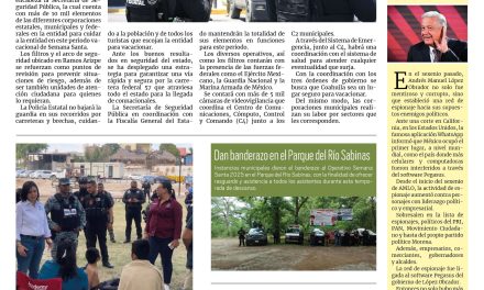 Portada RCG Carbonífera [18 de abril de 2025] Coahuila Blindado en Semana Santa; visitantes disfrutarán de los espacios naturales de la Región Carbonífera y más…