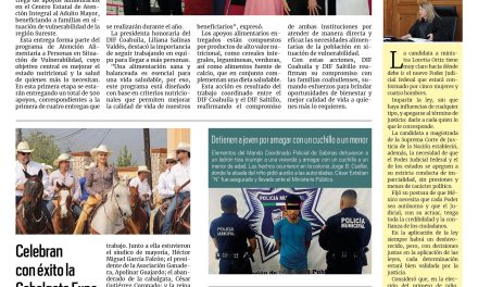 Portada RCG Carbonífera [27 de marzo de 2025] Inicia DIF Coahuila entrega de apoyos alimentarios; Sabinas invita a festejos para niñas y niños y más…