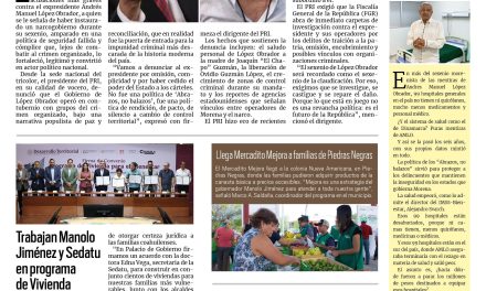 Portada RCG Fronteriza [3 de abril de 2025] Denuncian a AMLO por pacto con el crimen organizado; DIF Acuña entrega apoyos alimentarios a adultos mayores y más…
