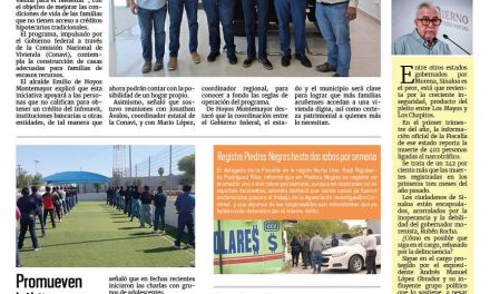 Portada RCG Fronteriza [20 de abril de 2025] TFirman convenio para construir ‘Vivienda para el Bienestar’; Respaldan regidores del PRI proyectos del alcalde y más…