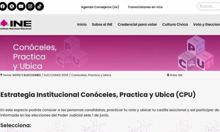 INE lanza ‘Conóceles, práctica y ubica’, plataforma para la elección judicial