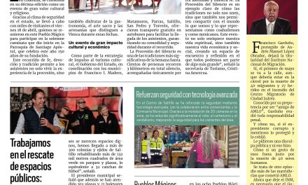 Portada RCG Media [19 de abril de 2025] Se consolida Coahuila como destino de turismo religioso; avanzan acciones en el campo: Tomás Gutiérrez y más…