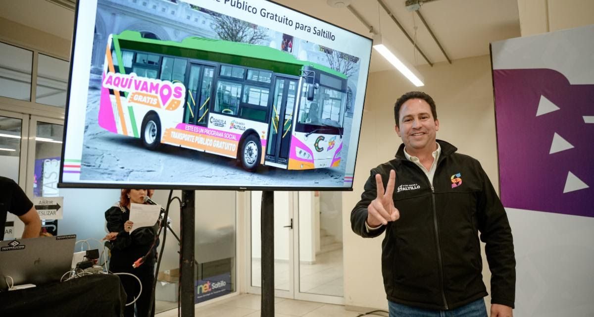 Presenta  Javier Díaz ‘Aquí Vamos Gratis’, iniciativa de transporte urbano