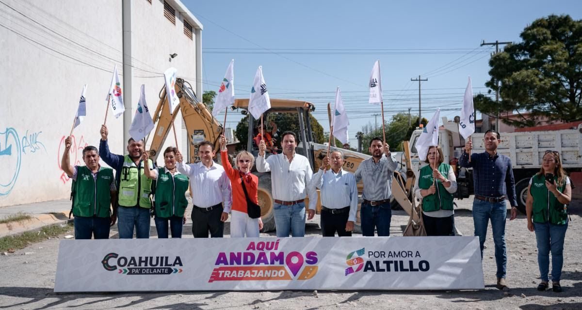 Comienza Javier Díaz más obras de pavimentación
