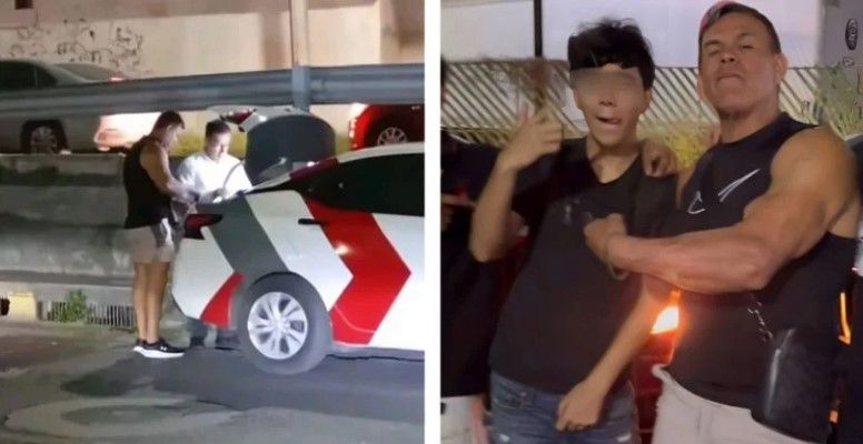 Konan Big ‘le hace el helicóptero’ a su auto; lo choca en San Nicolás