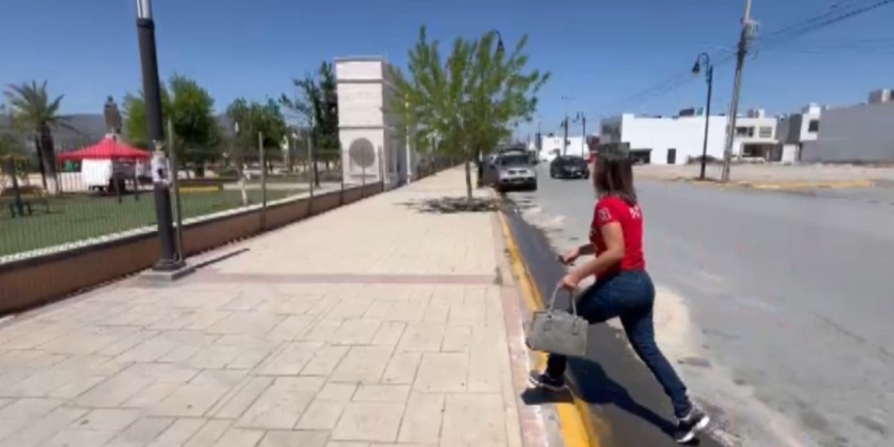 Fétidos olores en calle contigua a Alameda  de Ramos Arizpe