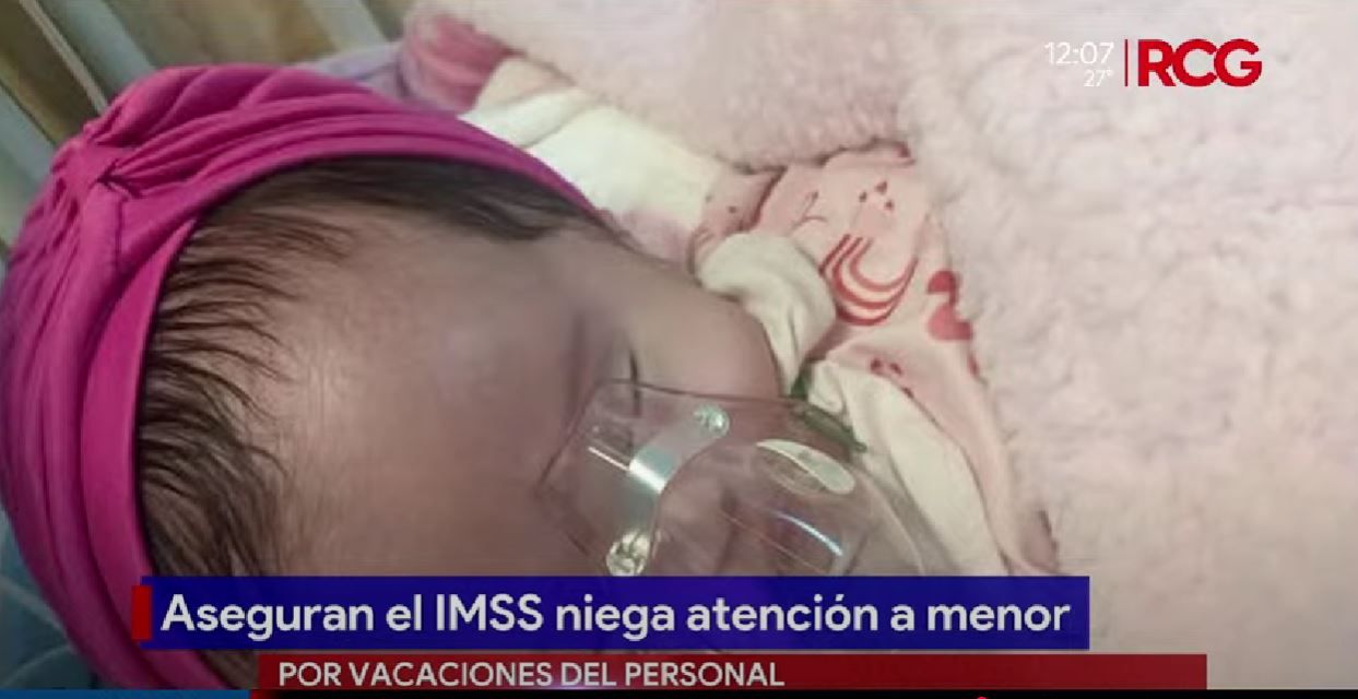 Aseguran que el IMSS niega atención a bebé con hidrocefalia