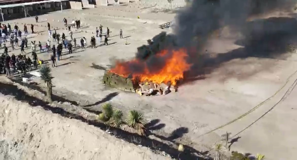 Incineran 3 toneladas de narcóticos en Saltillo