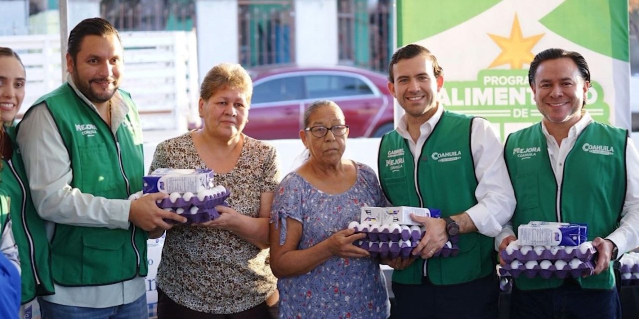 Llevó Mejora Coahuila programa de huevo y leche a todas las regiones