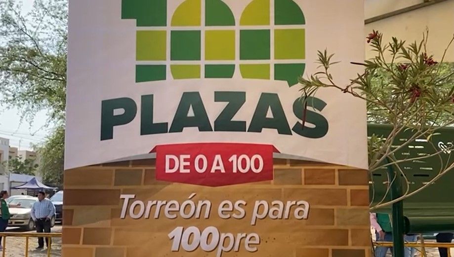 Arranca alcalde de Torreón, Román Cepeda, programa 100 Plazas de 0 a 100