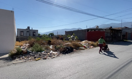 Saltillo: Predio en Lomas del Pedregal es utilizado como basurero por vecinos
