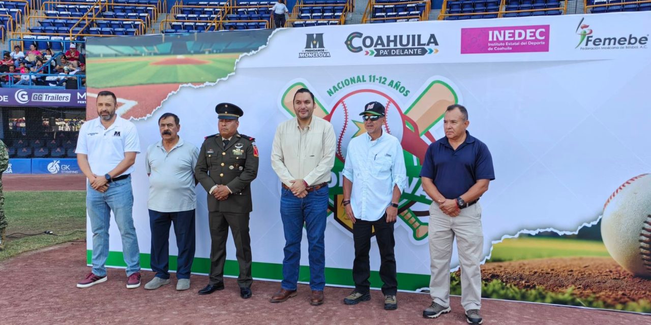 Inaugura Carlos Villarreal el Torneo Nacional de Beisbol Infantil