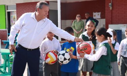 Anuncia Óscar Ríos techumbre para la escuela ‘Cuauhtémoc’