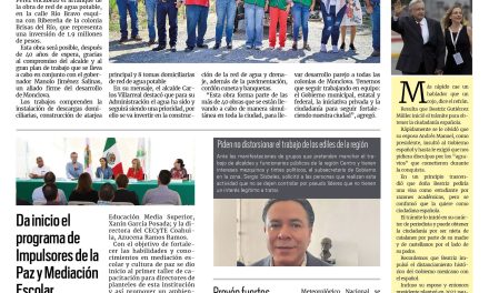 Portada RCG Centro [7 de mayo de 2025] Carlos Villarreal arranca obra de red de agua potable en Brisas del Río; llegará empresa coreana a Monclova y más…