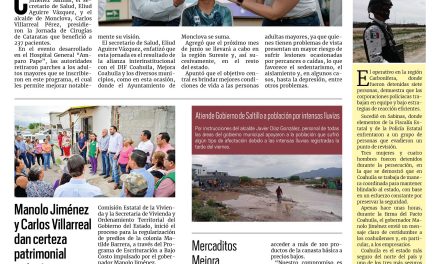 Portada RCG Centro [31 de mayo de 2025] Arranca programa de Cirugía de Cataratas; refuerzan vacunación en la región Centro ante brote de sarampión y más…