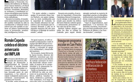 Portada RCG Lagunera [24 de mayo de 2025] Fortalecen estrategias de seguridad en Coahuila; Mercadito Mejora llevará minisplits económicos a colonias populares de Torreón y más…