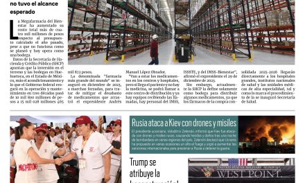 Portada RCG Nacional e Internacional [25 de mayo de 2025] Megafarmacia del Bienestar se convierte en una bodega; Encabeza Sheinbaum la asamblea de Salud Casa por Casa y más…