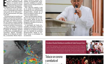 Portada RCG Nacional e Internacional [26 de mayo de 2025] Nuncio apostólico en México se reunirá con madres de personas desaparecidas; Alvin podría convertirse en el primer huracán de la temporada y más…
