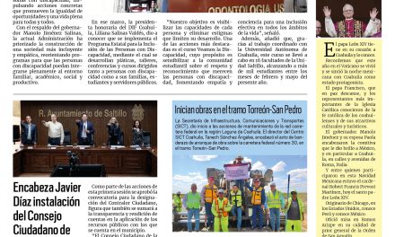 Portada RCG Media [12 de mayo de 2025] Impulsa el DIF Coahuila cultura de la inclusión en el estado; encabeza Javier Díaz instalación del Consejo Ciudadano de Contraloría y más…