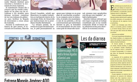 Portada RCG Media [23 de mayo de 2025] Respalda presidenta proyecto del gobernador para las regiones Centro y Carbonífera; entrega Manolo Jiménez 400 toros a productores de Coahuila y más…
