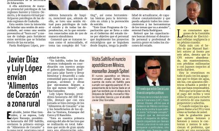 Portada RCG Media [25 de mayo de 2025] Inspira Coahuila continúa con el Gran Programa de Capacitación; Javier Díaz y Luly López envían ‘Alimentos de Corazón’ a zona rural y más…